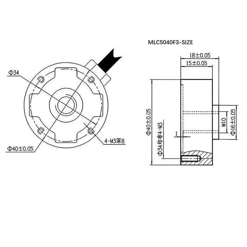 MLC5040F3 三分力测力传感器 MLC5040F3 三分力测力传感器
