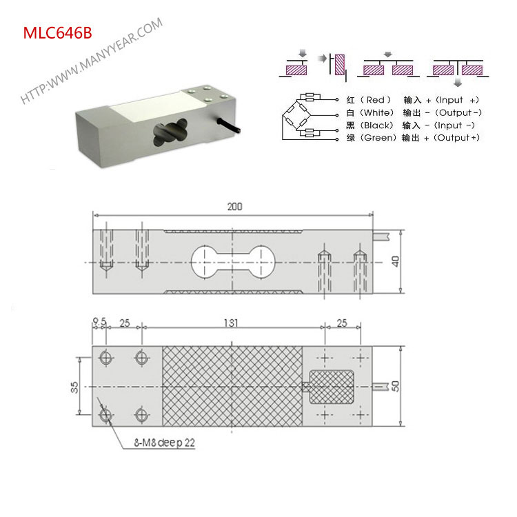 MLC646B 检重秤称重传感器