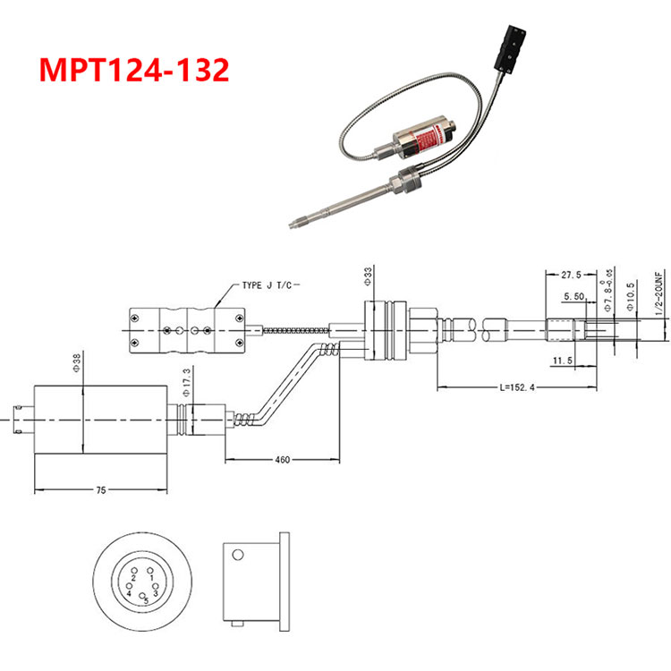 MPT124-132 温度压力变送器