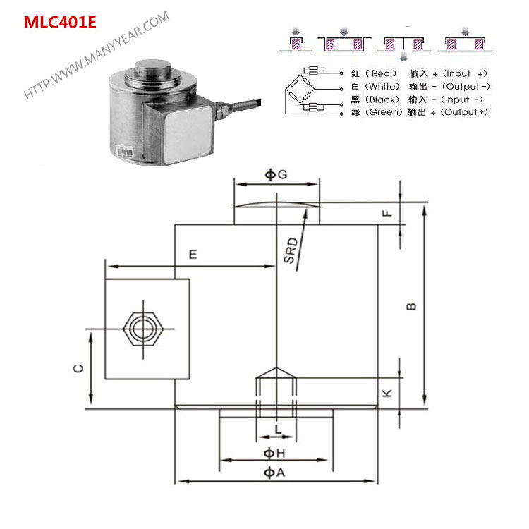 compression force sensor, compression load cell, Hydraulic press force sensor,Large scale range force sensors